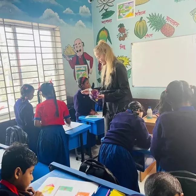 Visita a uma escola por parte do departamento ESG da KiK